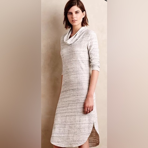 Anthropologie Saturday Sunday Women’s Cowled Midi Chemise Dress Size Sm… - Picture 2 of 14